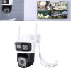 Pan Tilt Security Camera WiFi Dual Lens 4MP Night Vision