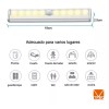 Maíz Lampara Sensor De Movimiento Recargable Usb 10 Focos Led
