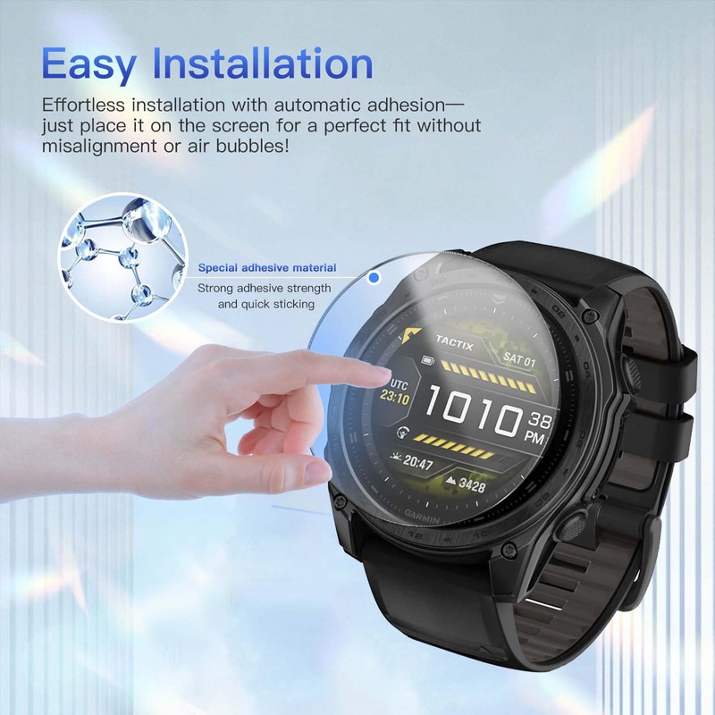 4 Pack Screen Protector for Garmin tactix 8 51mm, 9H