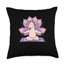 Funny Unicorn Pilates Reformer Workout Throw Pillow