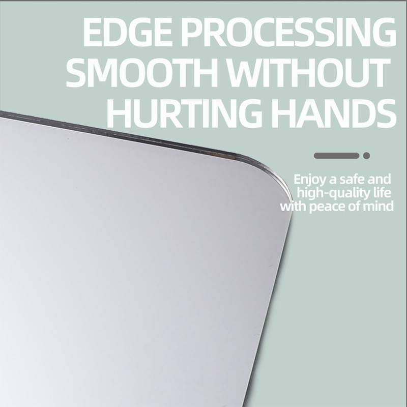 Anti Fog Shower Mirror Fogless Bathroom Shave Mirror Acrylic Shatterproof
