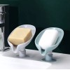 Unbranded Leaf Shape Soap Box Drain Soap Holder, White, Gray,