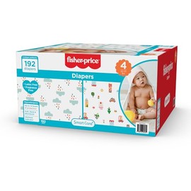Smart Care Fisher-Price Diapers, Size 4, 192 Count