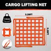 FITHOIST Cargo Lifting Net 1100LBS, 3.28'x3.28' Safety Lifting Net Straps