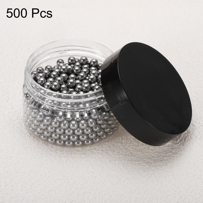 sourcing map 500pcs Chrome Steel Bearing Balls 5mm Precision Balls,