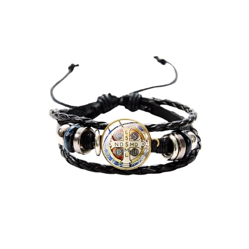 Pulsera San Benito Amanecer para Hombre Proteccion de Males y