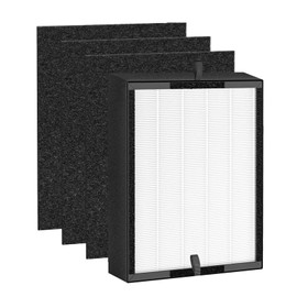 45i Replacement Filter Fit for A-len BreatheSmart Flex, True HEPA Fit for Alen Air Puri-Fier, 1 True HEPA Filter + 3 Carbon Pre- Filters for Alen Air Puri-Fier Fil-TER Replacement B4-Pure / Fl40