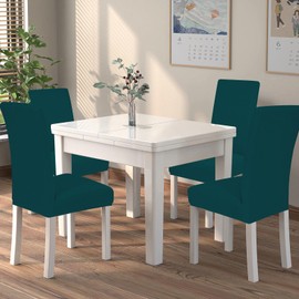 Alishomtll Chair Covers, Set of 4, Stretch Chair Covers for Swing Chairs, Universal Dining Room Chairs Cover, Washable, Removable Chairs, Protection for Kitchen, Banquet, Wedding, Hotel, Restaurant