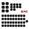 Motorcycle Bolt Covers Head Bolt Toppers Caps Black Kit for