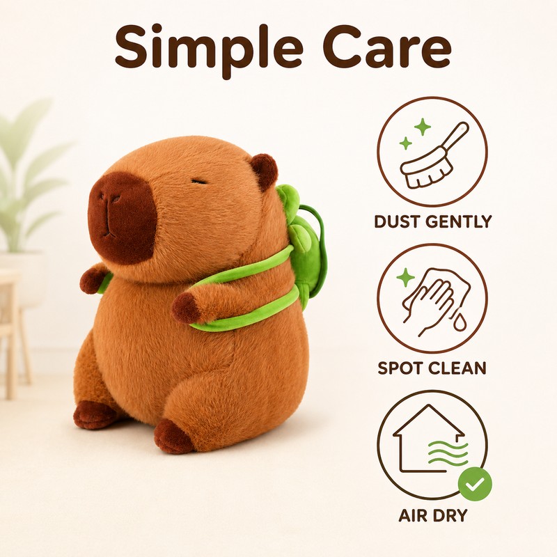Capybara Plush Toy for Cute Room Decor – Soft Stuffed