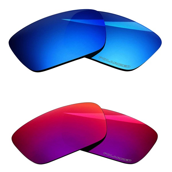 BlazerBuck lentes polarizadas de repuesto para Oakley Fuel Cell OO9096-2 pares, Burned Starry & Ice Blue, 0 US