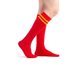 SERICI 4 x Mens Knee High Cotton Striped Socks | Over the Calf Socks | Dress Socks | Size 9-11