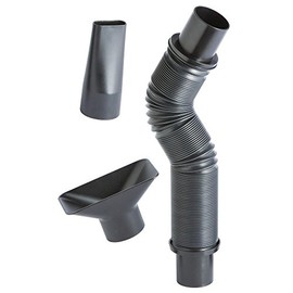 FlexForm Hose Kit – Flexible 2 1/2 Hose - Shop Vac Accessories 2 ½ Inch – Kit Includes 2-1/2" ID Flex Plastic Hose (12"-36"), Hose End Adapters, Narrow & Wide Nozzle Tool - Dust Collection Fittings