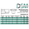A2 Stainless Steel Flat Head Rivet Nut with Round Shank