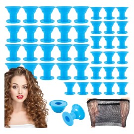 Rizadores De Cabello Sin Calor Cabello Silicona De Pelo 40pc