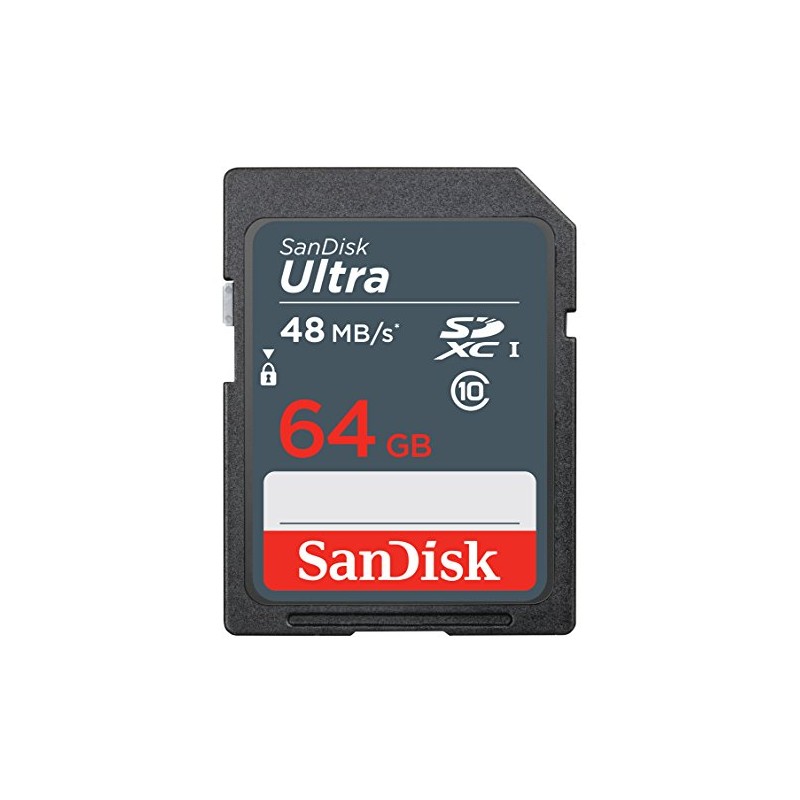 Sandisk 64GB Ultra SDXC Memory Card For Nikon D3100 Camera