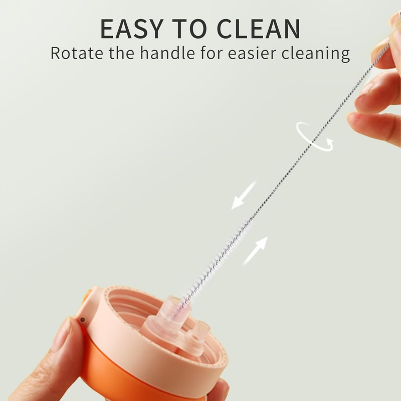Reusable Straw Cleaner Brush Set - 8PCS Extra Long 12