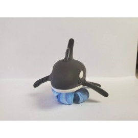 Celtic Forest Clay ORCA Christmas Ornament HAND MADE Polymer Clay KILLER WHALE