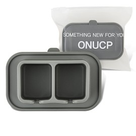 ONUCP Silicone Suction Toothbrush Holder - 2 Slots | Wall-Mounted, Reusable Bathroom Organizer for Home & Travel - Clay Gray