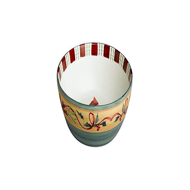 Lenox Winter Greetings Everyday Stoneware Cardinal All Purpose Bowl