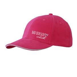 Huuraa Bad Oldesloe in Love Unisex Cap Size with Name of Your Favourite City in Schleswig-Holstein Gift Idea for Friends and Family, Pink/white