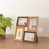 Nakabayashi F-TMS-111-4-BR Two-Tone Resin Photo Frame, 4 Sides, Brown