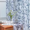 Luvyohmee White Navy Blue Curtains 95 Inch Length 2 Panels