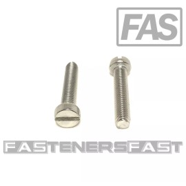 FAS (20) M6-1.0 x30 Stainless Steel Slotted Cheese Head Machine Screw DIN84 A2 M6x30