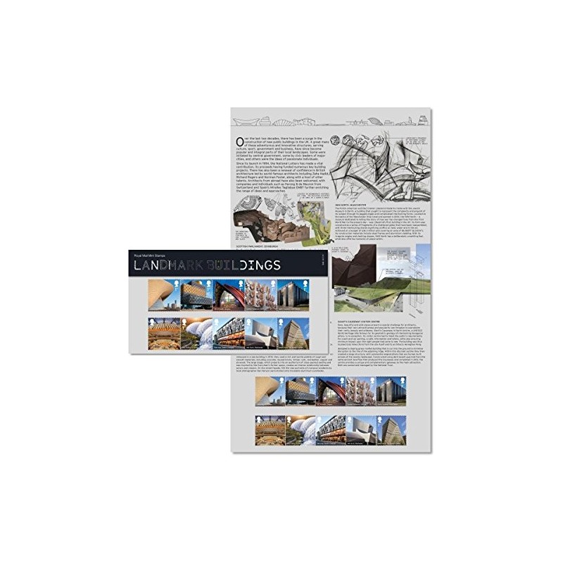 2017 Landmark Buildings - Royal Mail 1st Class Stamps in