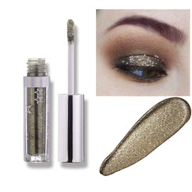 Lucoss Liquid Eyeshadow Glitter Eyeshadow Makeup Durable Shiny Glitter Waterproof Shimmer and Shine Eyeshadow Sticker Metallic Pigments (A104)