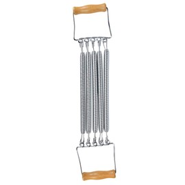 Estink Fitness Chest Expander Spring Chest Expander, Wooden Handle Removable Spring Chest Expander Developer Household Exercise Muscle Fitness Equipment