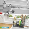 Kitchen Sink Caddy Sponge Holder with Brush Holder and Dishcloth