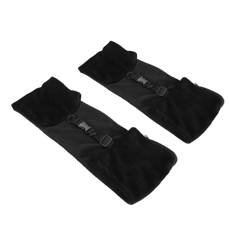 2 Pack Stuffable Travel Pillow Soft Velvet Fillable Airplane Neck
