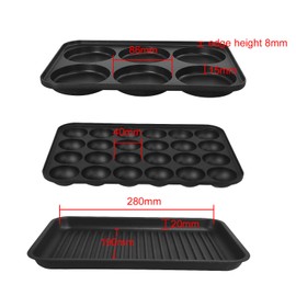 Health and Home Health and Home Multifunction Nonstick Baking Maker with 3 Interchangeable Baking Plates for Grill,Pan Cake and Cake Pops,Takoyaki Maker.RED