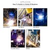 Solar Welding Lens Shade Automatic Darkening Digital Display Welder Helmet