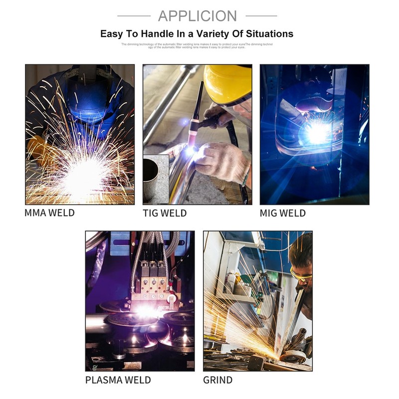 Solar Welding Lens Shade Automatic Darkening Digital Display Welder Helmet