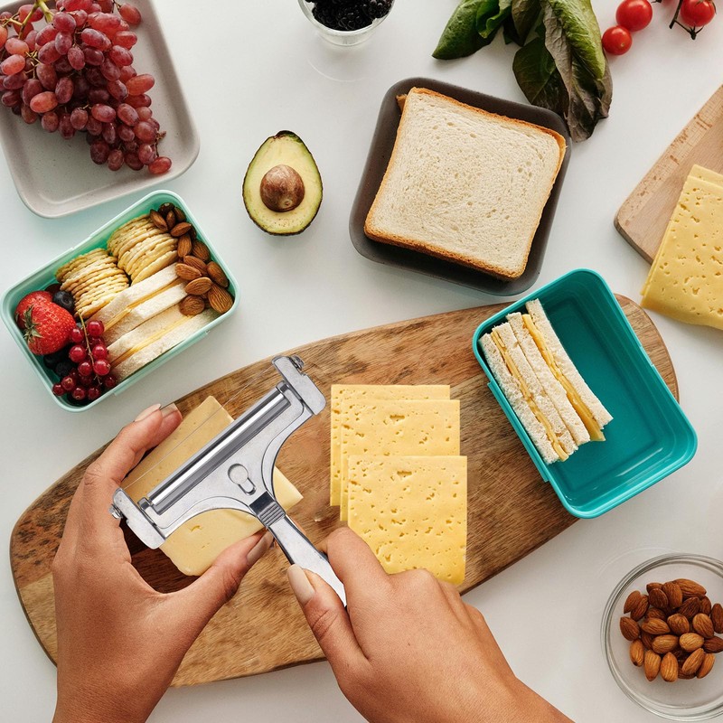 Adjustable Cheese Slicer with 4 Extra Wires Replacement, Hand Held