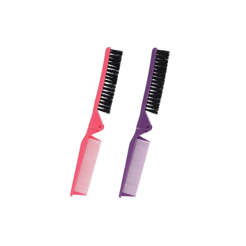 iplusmile 2 Piezas Peine Plegable de Bolsillo Cepillo de Pelo