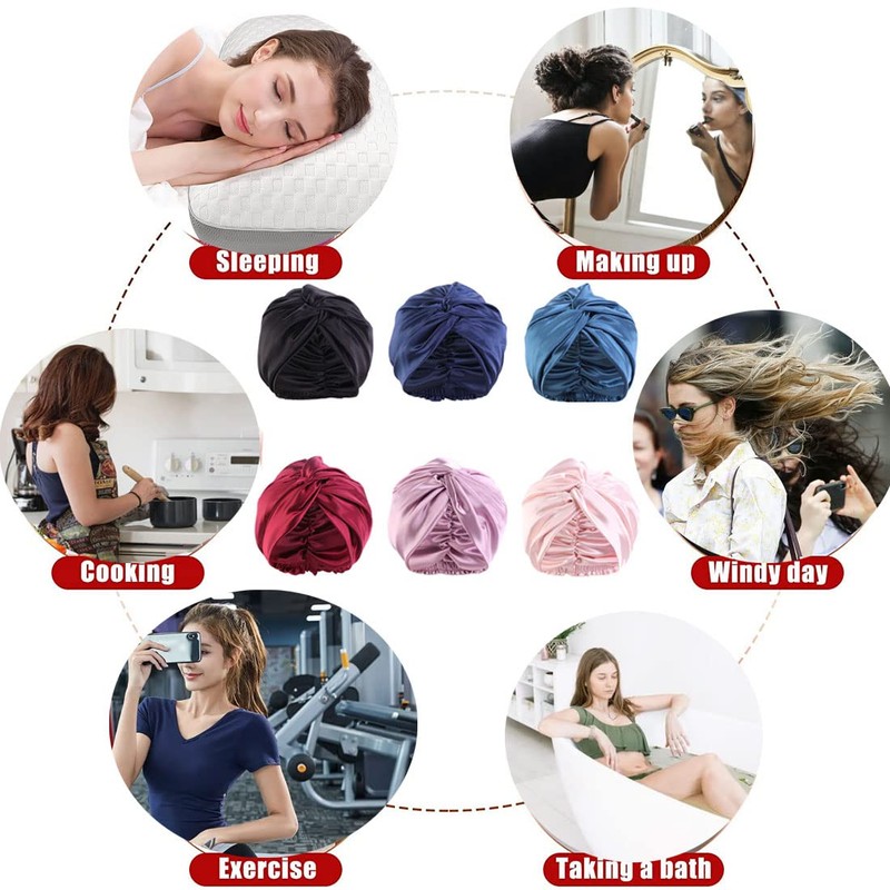 FZHGVML Silk Sleeping Cap for Women Hair Care Hair Cap