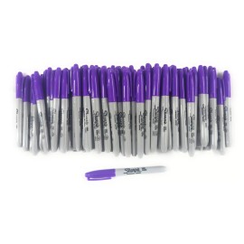 Sharpie 100ct Wholesale Bulk Sharpie Permanent Marker Lot Fine Point ULTRA VIOLET Purple