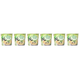 Nongshim Soon Cup Noodle Soup, Veggie, 2.6 Ounce (Pack of 6)