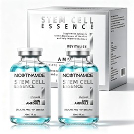 Racgrul Sérum Facial Con Células Madre, 2 Ampollas De Sérum Con Microagujas Para El Antienvejecimiento, Ayuda A Reducir La Apariencia De Arrugas Y Cicatrices, Sérum Facial Hidratante Para Usar Con O S