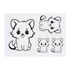 4 x 'Adorable Puppy Kawaii Style' Temporary Tattoos - Water