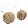 realideas Decorative Lantern Globe Rattan Wicker Ball String Lights -
