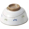 Mino Yaki Futaba Rice Bowl (rice bowl), Blue k21208
