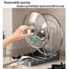 Dhlxyzt Pot lid Holder And Spoon Rest, 2 Layers Lid