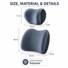 Memory Foam Car Lumbar & Neck Support Pillow Set for