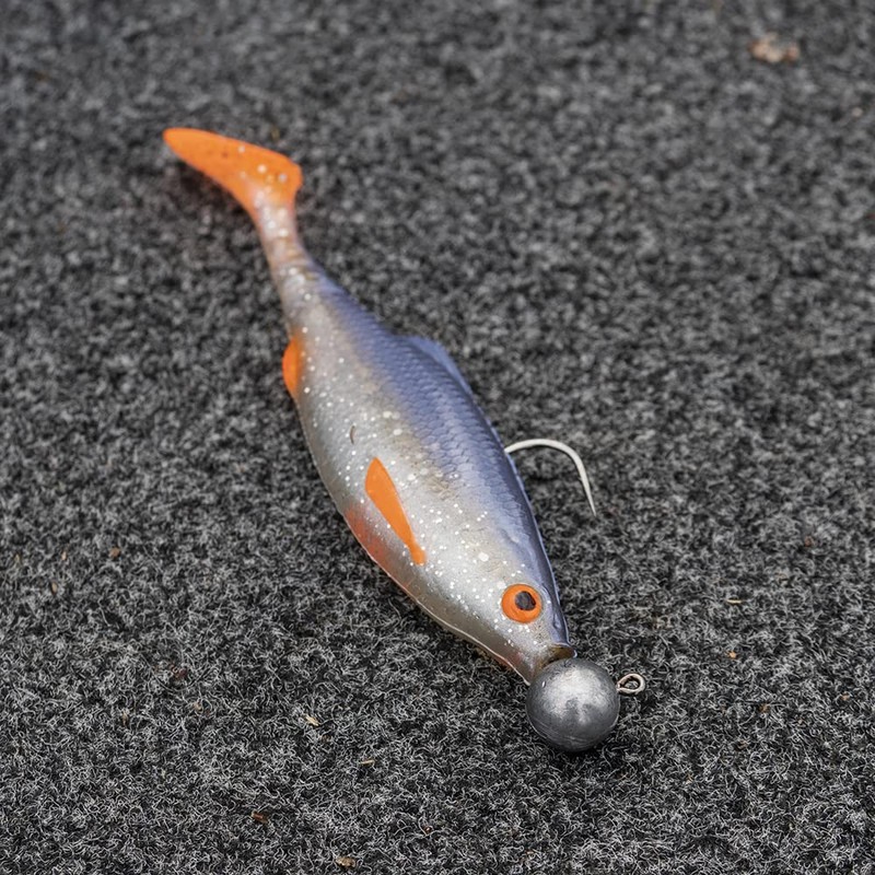 Berkley Pulse Realistic Roach Prerigged Soft Bait Shad with Jig
