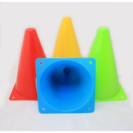 屋内 屋外 トレーニング マーカーコーン 18cm 4色 16本セット カラーコーン