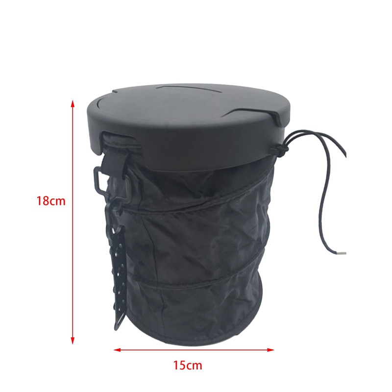 CHENGZI Auto faltbar Mülleimer, schwarz